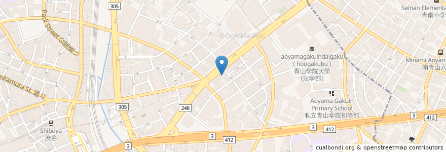 Mapa de ubicacion de LiQumu en 일본, 도쿄도, 시부야구.
