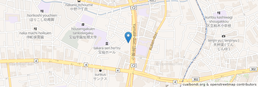 Mapa de ubicacion de Moca boy en 일본, 도쿄도, 中野区.