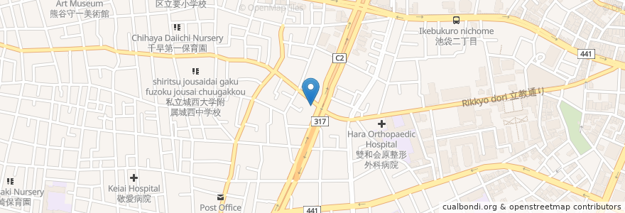 Mapa de ubicacion de Casual Bar en Japan, 東京都, 豊島区.