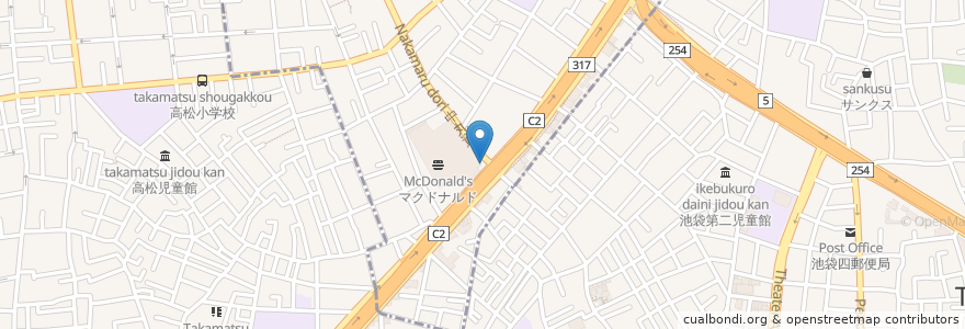Mapa de ubicacion de 万来軒 en 일본, 도쿄도, 板橋区, 豊島区.
