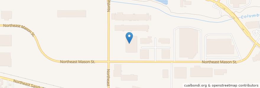 Mapa de ubicacion de Pacific Northwest Carpenters Institute en United States, Oregon, Multnomah County, Portland.
