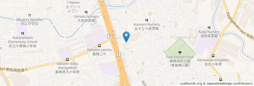 Mapa de ubicacion de こいぶち歯科 en Japonya, 東京都, 板橋区.