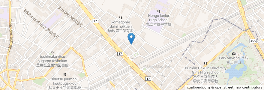 Mapa de ubicacion de ミラン en اليابان, 東京都, 豊島区.