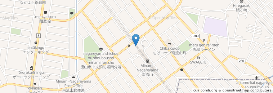 Mapa de ubicacion de ラーメン花月嵐 en 日本, 千葉県, 流山市.