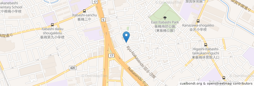 Mapa de ubicacion de マツモトキヨシ en Japonya, 東京都, 板橋区.