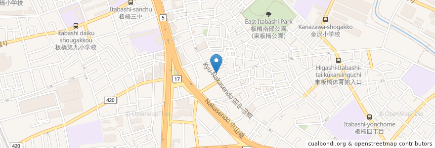 Mapa de ubicacion de ちよだ鮨 en اليابان, 東京都, 板橋区.