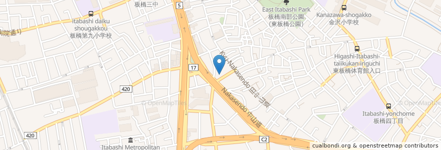 Mapa de ubicacion de すし三崎丸 en Japón, Tokio, Itabashi.