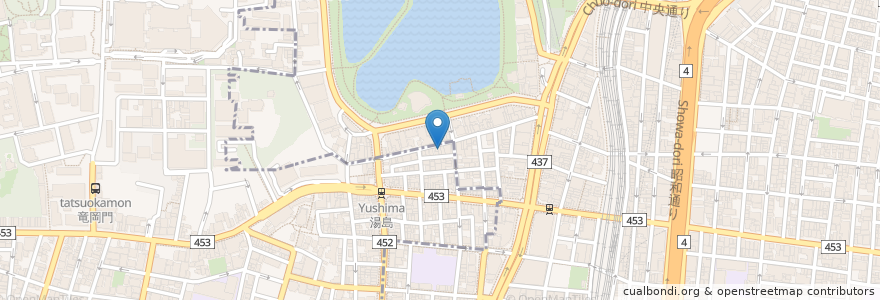 Mapa de ubicacion de ゆしま陶芸倶楽部 en 日本, 東京都, 台東区.