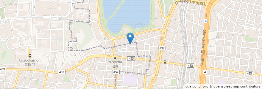 Mapa de ubicacion de HANA en Japon, Tokyo, 台東区.