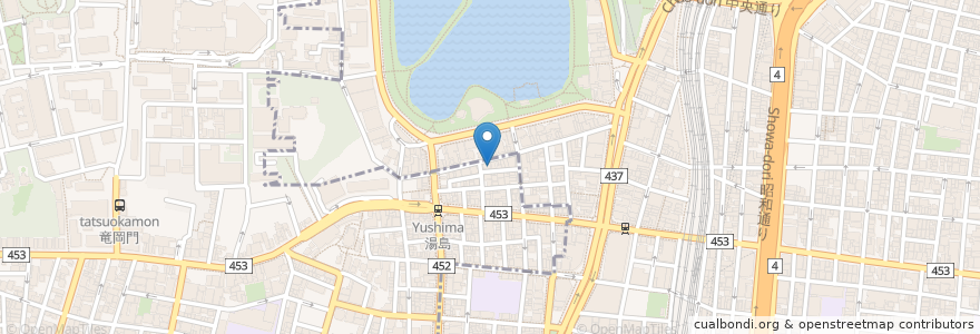 Mapa de ubicacion de クラブジャスミン en ژاپن, 東京都, 台東区.