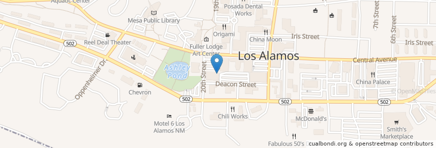 Mapa de ubicacion de El Parasol en Stati Uniti D'America, Nuovo Messico, Los Alamos County, Los Alamos.