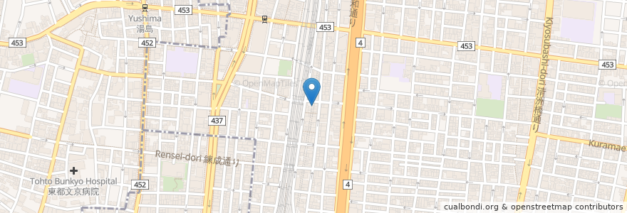 Mapa de ubicacion de ととしぐれ en Japão, Tóquio, 台東区.