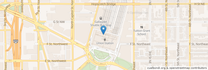 Mapa de ubicacion de Starbucks en United States, Washington, D.C., Washington.