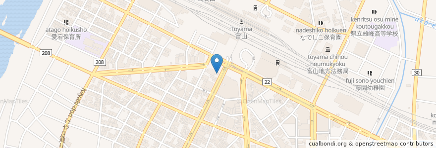 Mapa de ubicacion de たけ調剤薬局 en Japan, 富山県, 富山市.