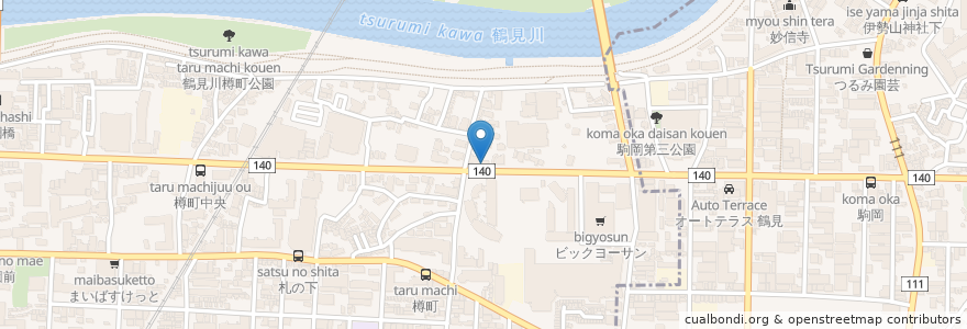 Mapa de ubicacion de セラ・ラ en 日本, 神奈川縣, 横滨市, 港北区.