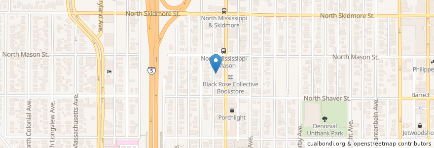 Mapa de ubicacion de Noah Roost en 美利坚合众国/美利堅合眾國, 俄勒冈州/俄勒岡州, Portland, Multnomah County.
