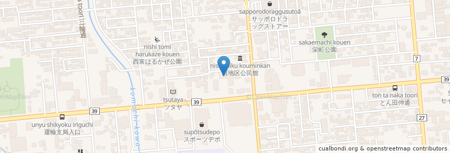 Mapa de ubicacion de 居酒屋だん en Japan, Präfektur Hokkaido, オホーツク総合振興局, 北見市.