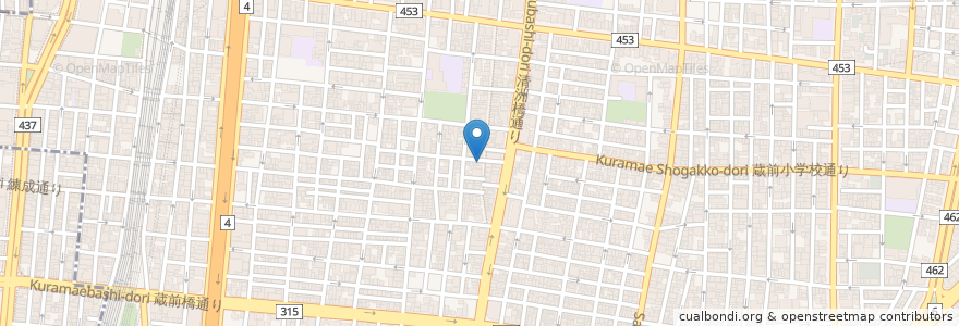 Mapa de ubicacion de 焼肉班家 en Japão, Tóquio, 台東区.