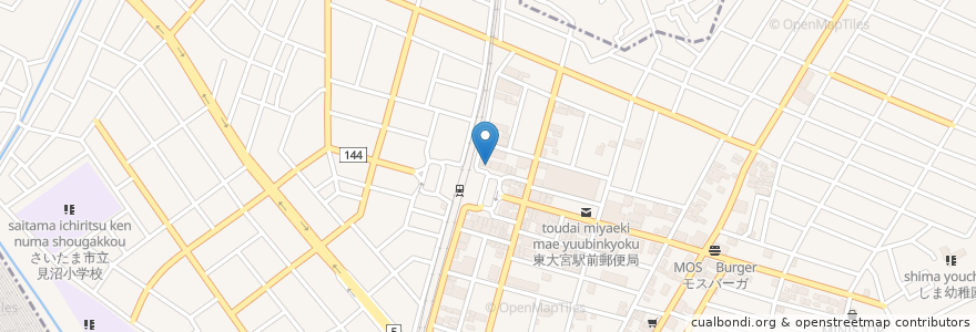 Mapa de ubicacion de 日高屋 en Japan, 埼玉県, さいたま市, 見沼区.