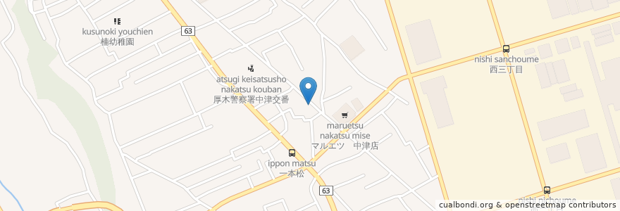 Mapa de ubicacion de 510水産 en Japan, Kanagawa Prefecture, Aiko County, Aikawa.