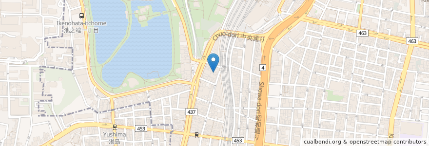 Mapa de ubicacion de 旨い牛たん専門店 en 일본, 도쿄도, 다이토구.