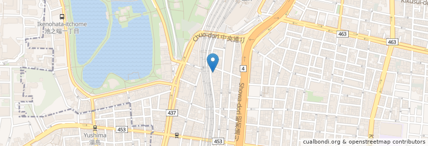 Mapa de ubicacion de 美味亭 en Giappone, Tokyo, 台東区.