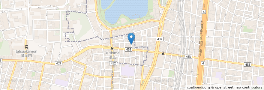Mapa de ubicacion de とりつね en Japon, Tokyo, 台東区.