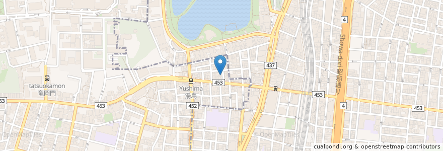 Mapa de ubicacion de 居酒屋 孔雀 en Jepun, 東京都, 台東区.