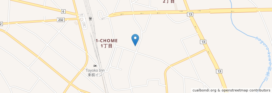 Mapa de ubicacion de 荘内銀行 イオンタウン米沢支店 en Japan, Präfektur Yamagata, 米沢市.