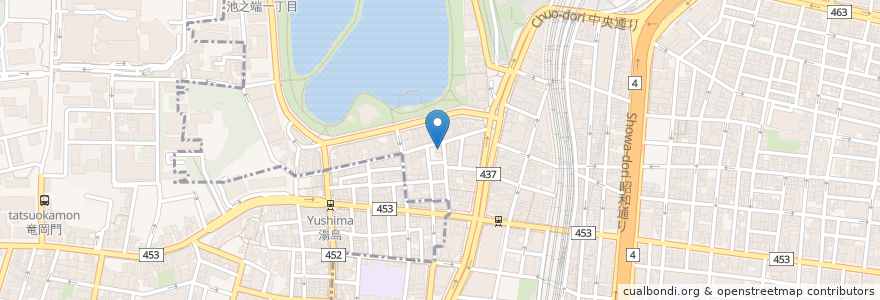 Mapa de ubicacion de Club Juliet en 일본, 도쿄도, 다이토구.