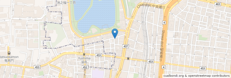 Mapa de ubicacion de 雨絵乃 暖々 en 日本, 東京都, 台東区.