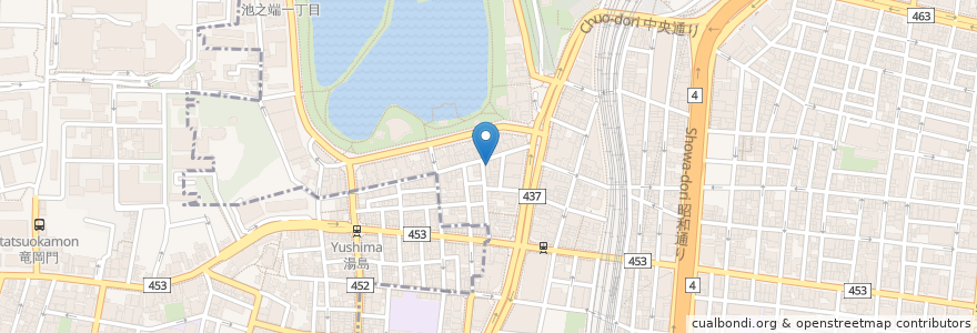 Mapa de ubicacion de トリニティ en 일본, 도쿄도, 다이토구.