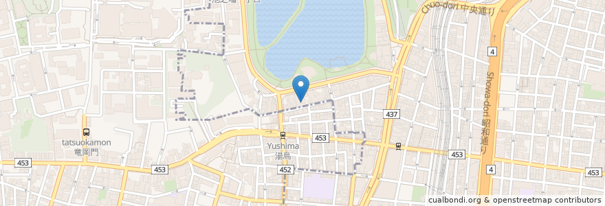 Mapa de ubicacion de 小川眼科 en 日本, 東京都, 台東区.