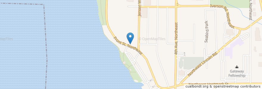 Mapa de ubicacion de Paella Bar en United States, Washington, Kitsap County, Poulsbo.
