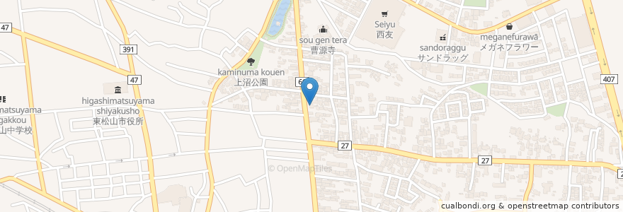 Mapa de ubicacion de 徳永薬局 en Japan, Präfektur Saitama, 東松山市.