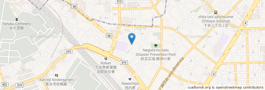 Mapa de ubicacion de グリルビクトリヤ en 일본, 도쿄도, 다이토구.