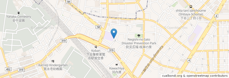 Mapa de ubicacion de レーメイ堂薬局 en Japon, Tokyo, 台東区.