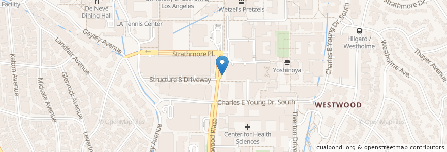Mapa de ubicacion de Bike Share station en United States, California, Los Angeles County, Los Angeles.