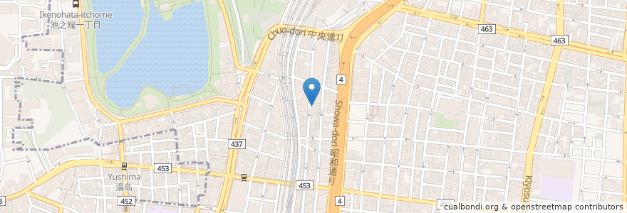 Mapa de ubicacion de ちばチャン en Giappone, Tokyo, 台東区.