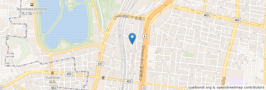 Mapa de ubicacion de 焼肉陽山道 en Япония, Токио, Тайто.