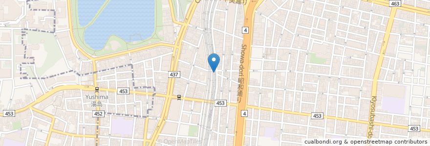Mapa de ubicacion de たる松 en 日本, 東京都, 台東区.