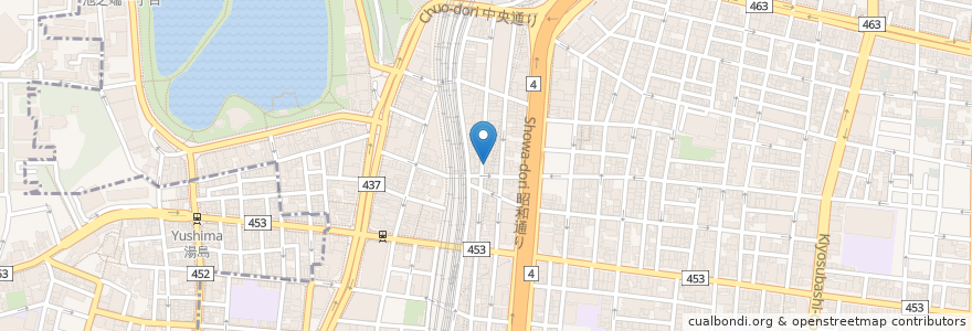 Mapa de ubicacion de 金鳳苑 en Japonya, 東京都, 台東区.