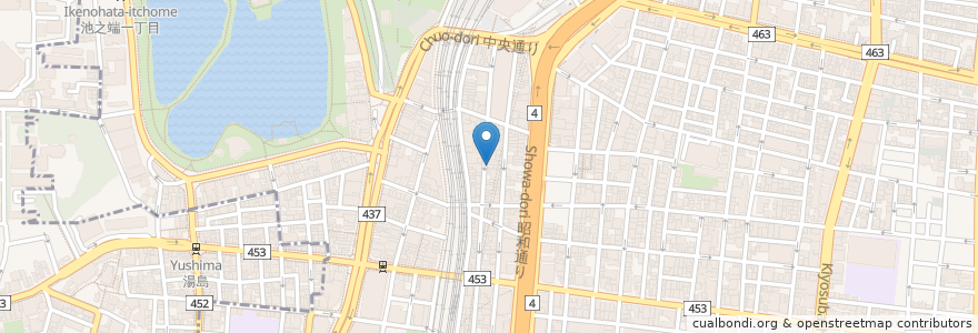 Mapa de ubicacion de 内藤医院 en Япония, Токио, Тайто.