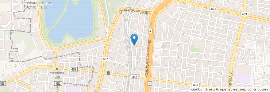 Mapa de ubicacion de シックホテル en ژاپن, 東京都, 台東区.