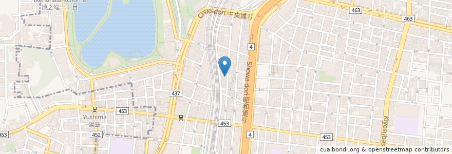 Mapa de ubicacion de えんぱち en 일본, 도쿄도, 다이토구.