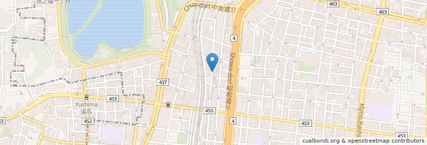Mapa de ubicacion de やきとり仲ちゃん en Japan, Tokio, 台東区.