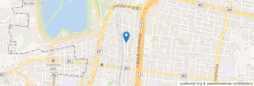 Mapa de ubicacion de おんどる en Japan, Tokio, 台東区.