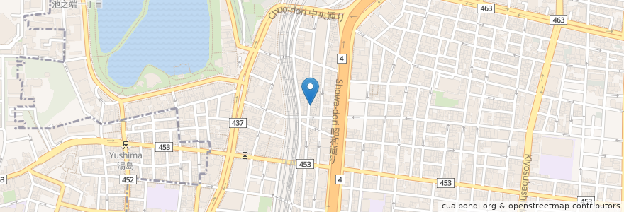 Mapa de ubicacion de まんがランド en 日本, 東京都, 台東区.