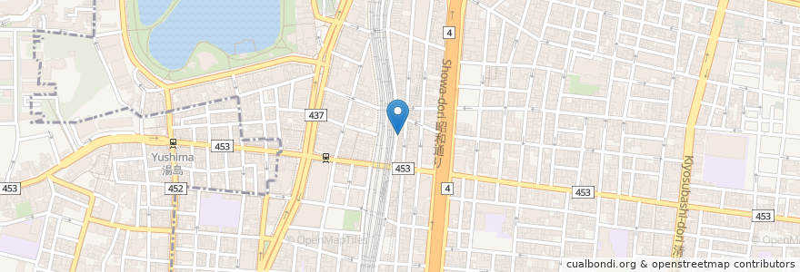 Mapa de ubicacion de コクミン en Japonya, 東京都, 台東区.