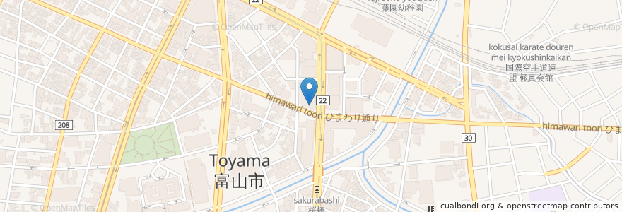 Mapa de ubicacion de みずほ信託銀行 en 日本, 富山县, 富山市.